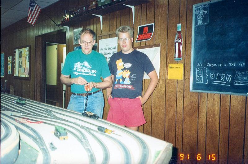 lylex3.jpg - Dale and Bart Simpson trying out a new locomotive
