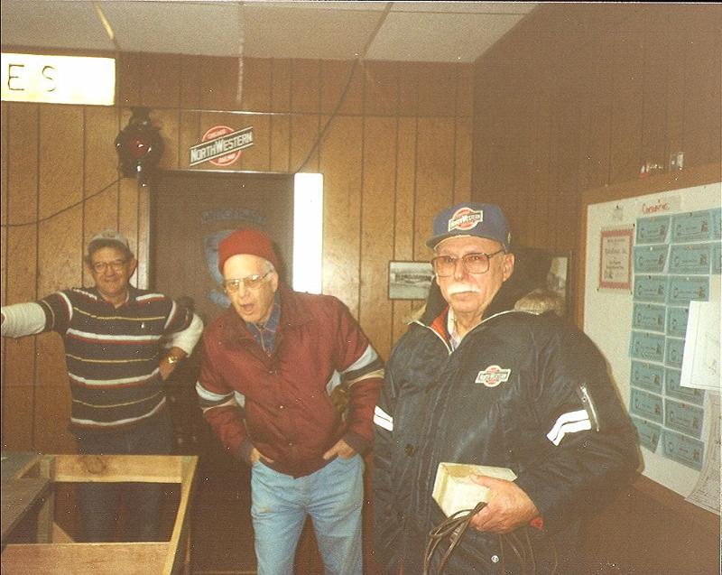 scan0009.jpg - Dick Hofstad, Bill Nordgren and Bill Lenzen supervising