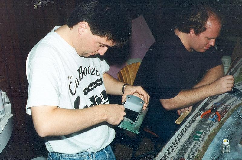 scan0025.jpg - Mike Murphy  working some scenery magic